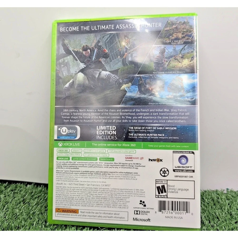 Assassin's Creed‎ Rogue Xbox 360 Brand New Sealed Limited Edition Video Game